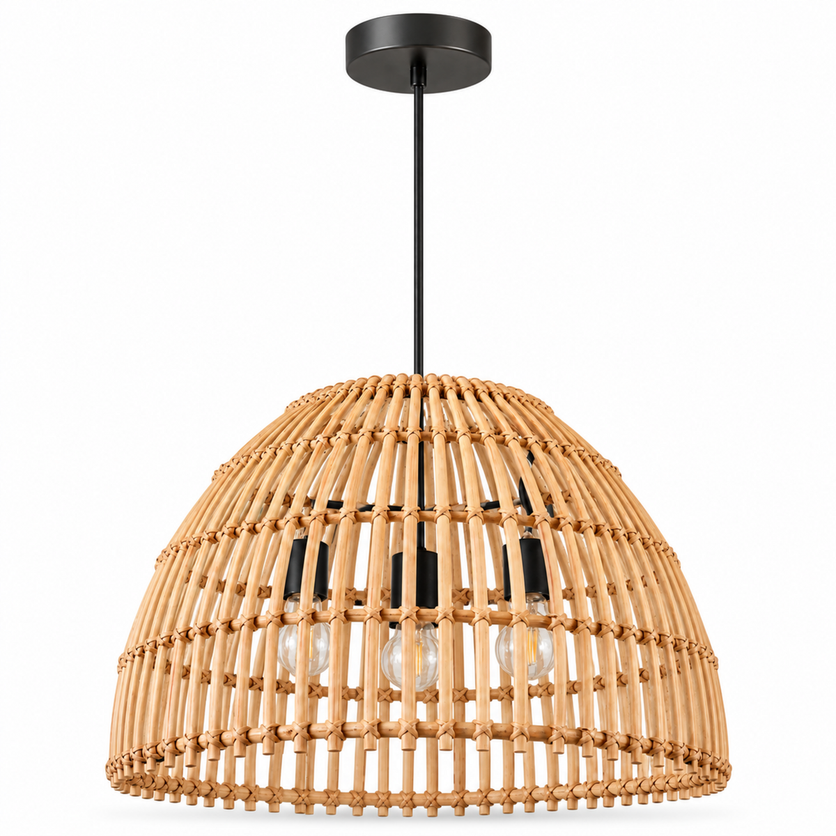 Bamboo Boho Ceiling Lamp 115 on a white background