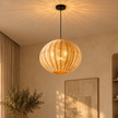 Bamboo Boho Ceiling Lamp 122 styled in an interior