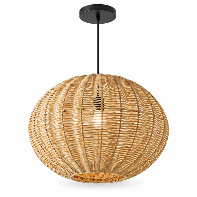 Bamboo Boho Ceiling Lamp 123 on a white background