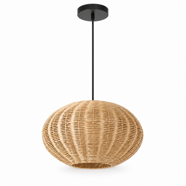Bamboo Boho Ceiling Lamp 125 on a white background