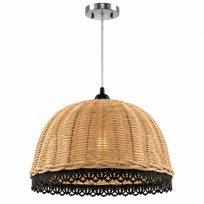 Bamboo Boho Ceiling Lamp 194 on a white background