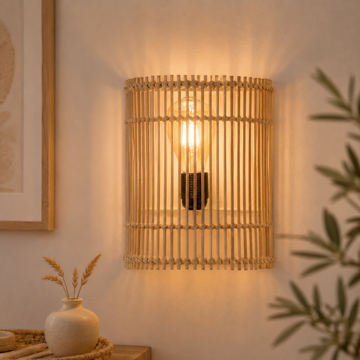 Bambo Boho Wall Lamp 014