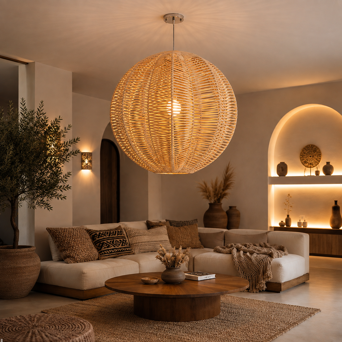 Bambo Boho Ceiling Lamp 036