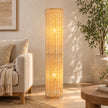 Bamboo Boho Floor Lamp 005 styled in an interior