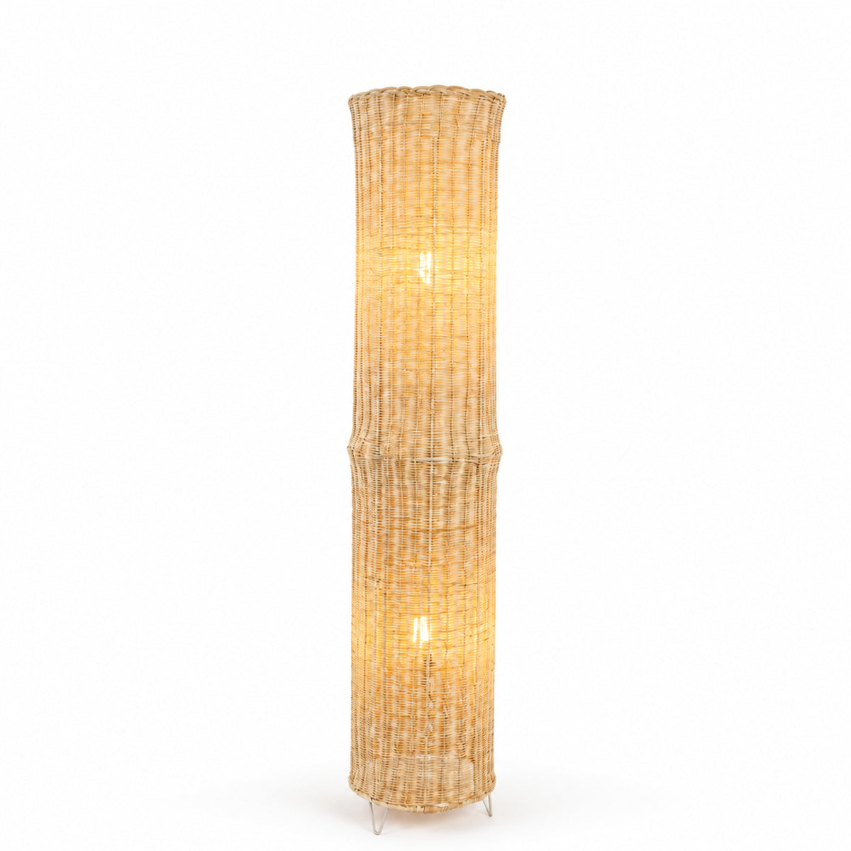 Bamboo Boho Floor Lamp 005 on a white background