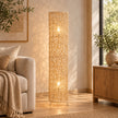 Bamboo Boho Floor Lamp 010 styled in an interior
