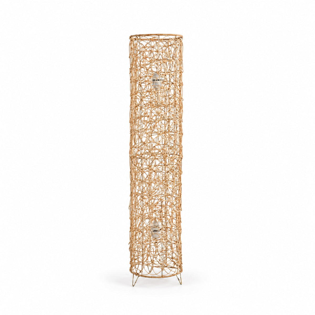 Bamboo Boho Floor Lamp 010 on a white background