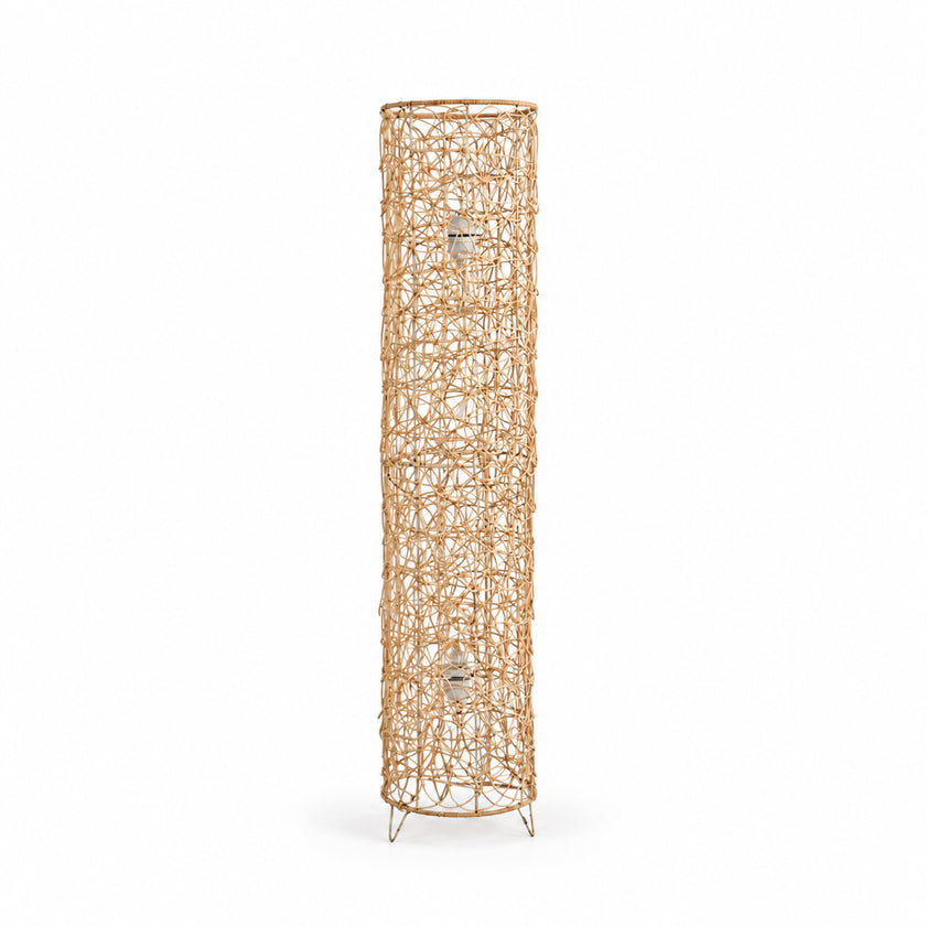 Bamboo Boho Floor Lamp 010 on a white background