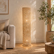 Bamboo Boho Floor Lamp 011 styled in an interior