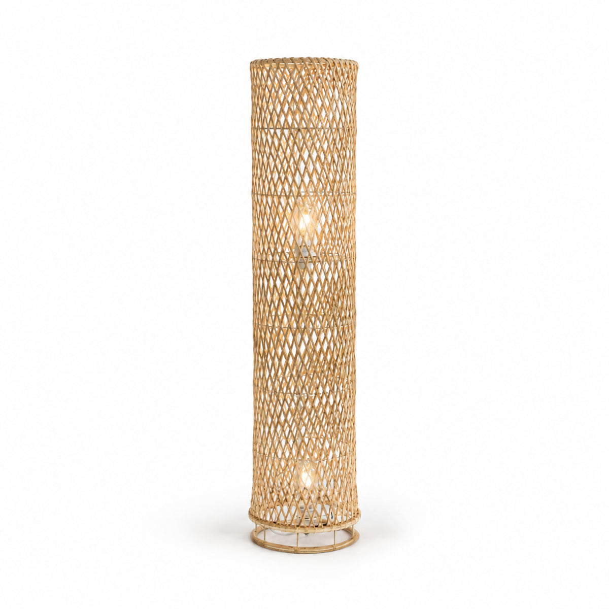 Bamboo Boho Floor Lamp 011 on a white background