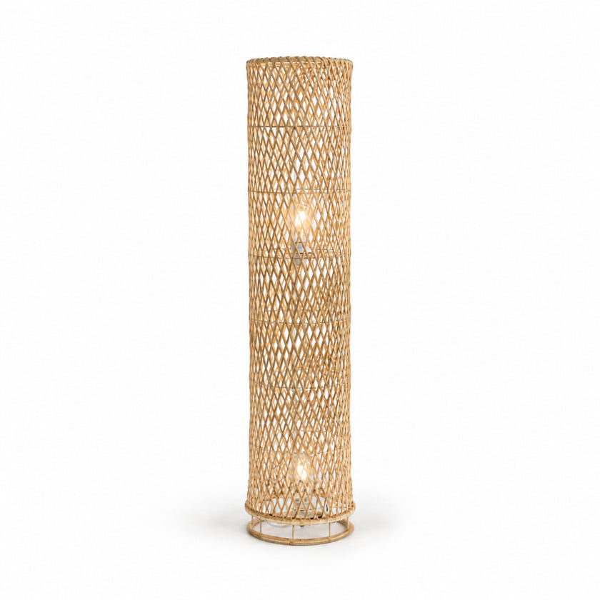 Bamboo Boho Floor Lamp 011 on a white background
