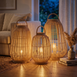 Bamboo Boho Floor Lamp 012 styled in an interior – view 2