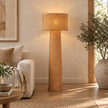Bamboo Boho Floor Lamp 013 styled in an interior