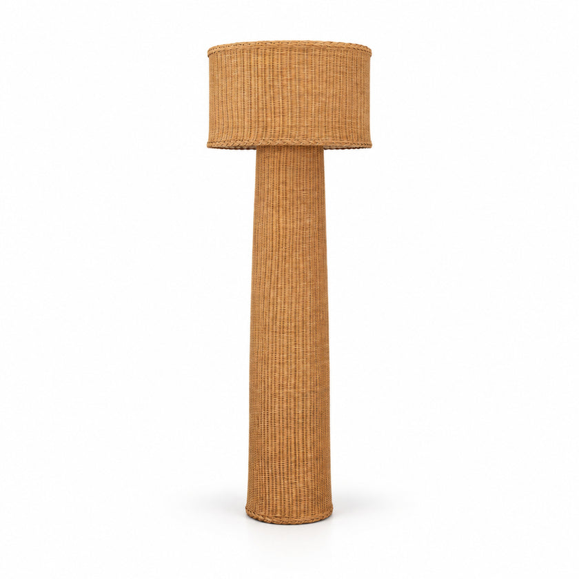 Bamboo Boho Floor Lamp 013 on a white background