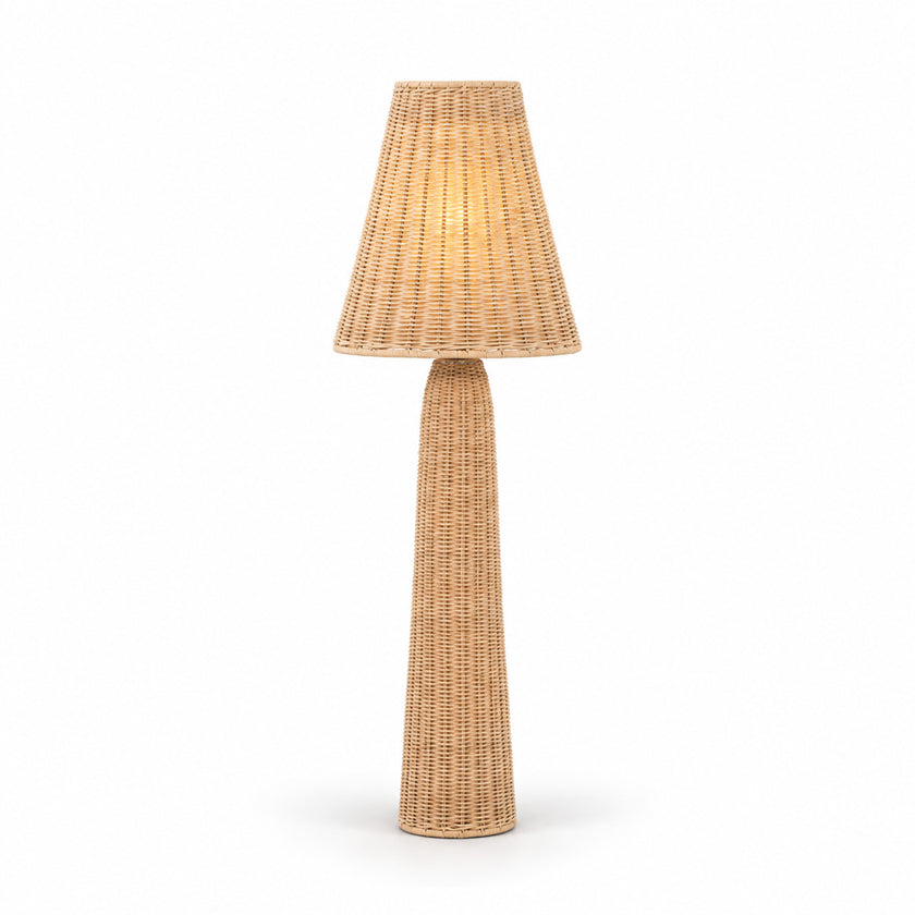Bamboo Boho Floor Lamp 022 on a white background