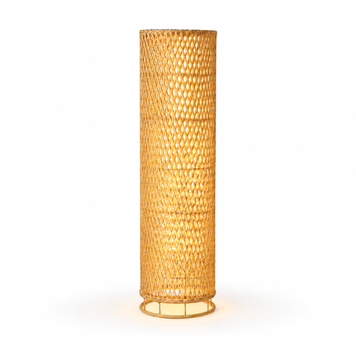 Bamboo Boho Floor Lamp 026 on a white background