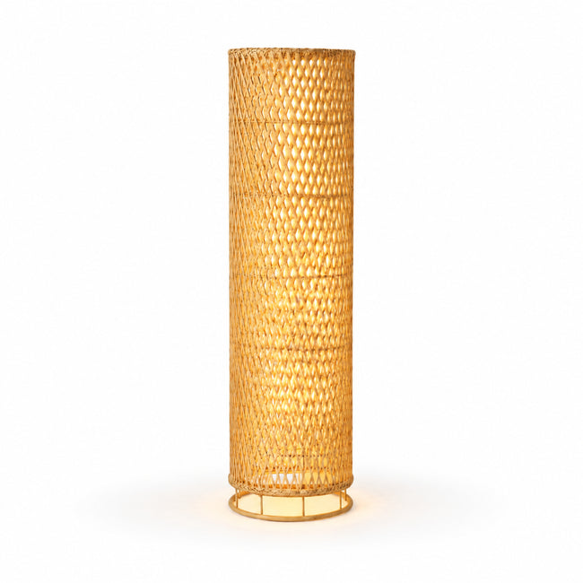 Bamboo Boho Floor Lamp 026 on a white background