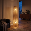 Burlap Boho Floor Lamp 005 lifestyle image | Serrana Home