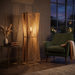 Burlap Boho Floor Lamp 013 lifestyle image | Serrana Home