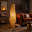 Burlap Boho Floor Lamp 019 lifestyle image | Serrana Home