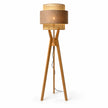 Rattan Boho Floor Lamp 006 on a white background