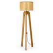 Rattan Boho Floor Lamp 008 on a white background