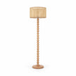Rattan Boho Floor Lamp 016 on a white background