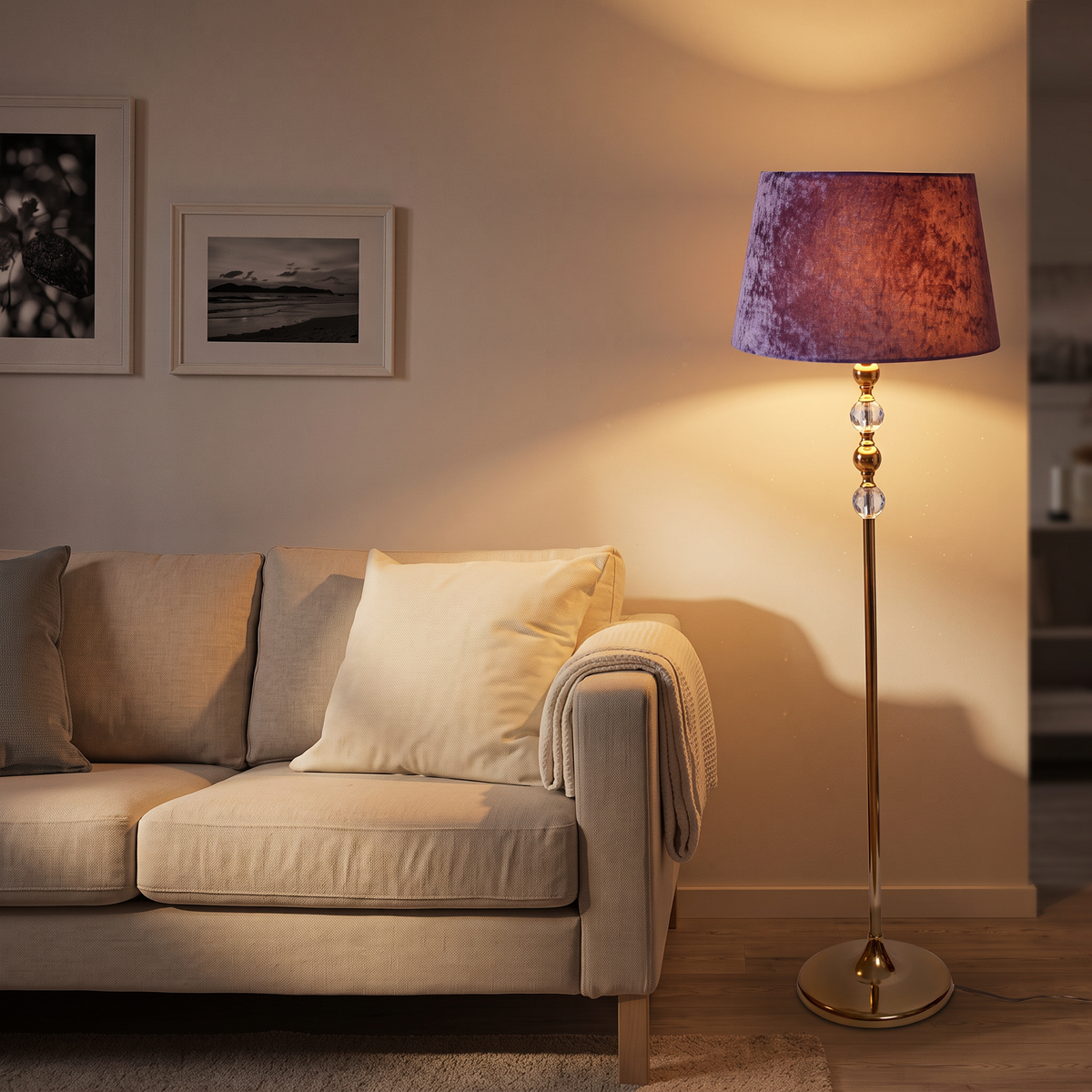 Modern Floor Lamp 014 styled in an interior – view 2
