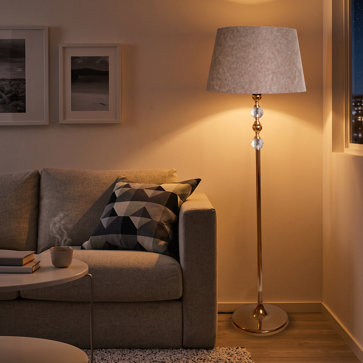 Modern Floor Lamp 018 styled in an interior – view 2