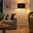 Modern Floor Lamp 019 styled in an interior