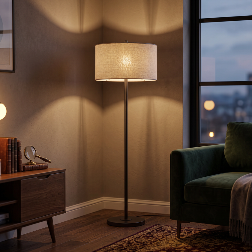 Modern Floor Lamp 027 styled in an interior – view 2