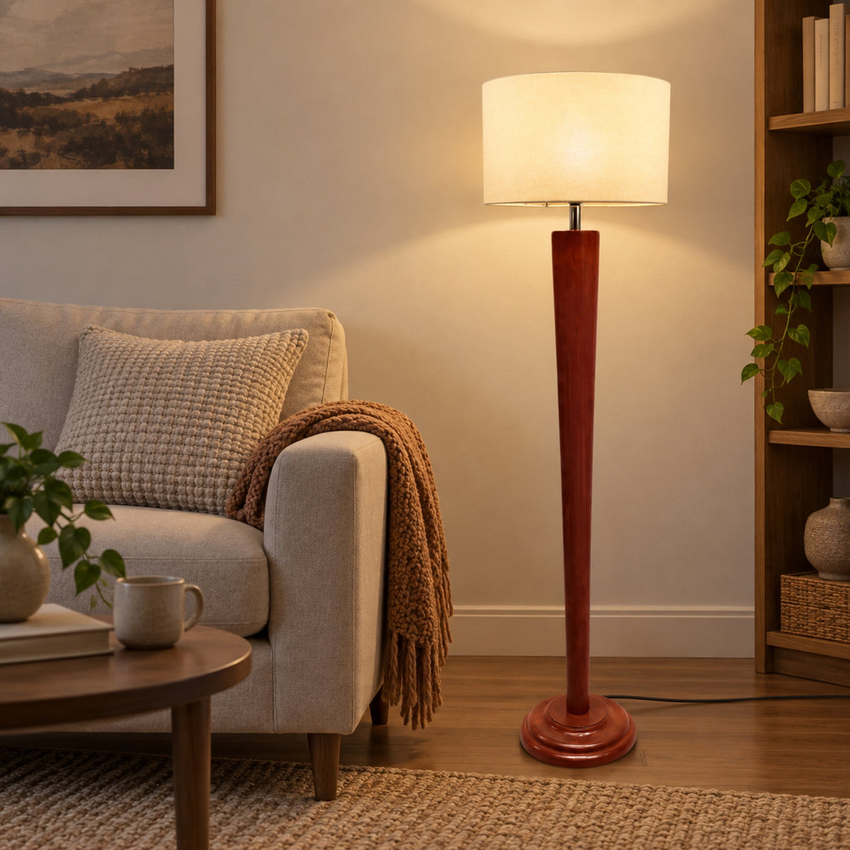 Modern Floor Lamp 043 styled in an interior