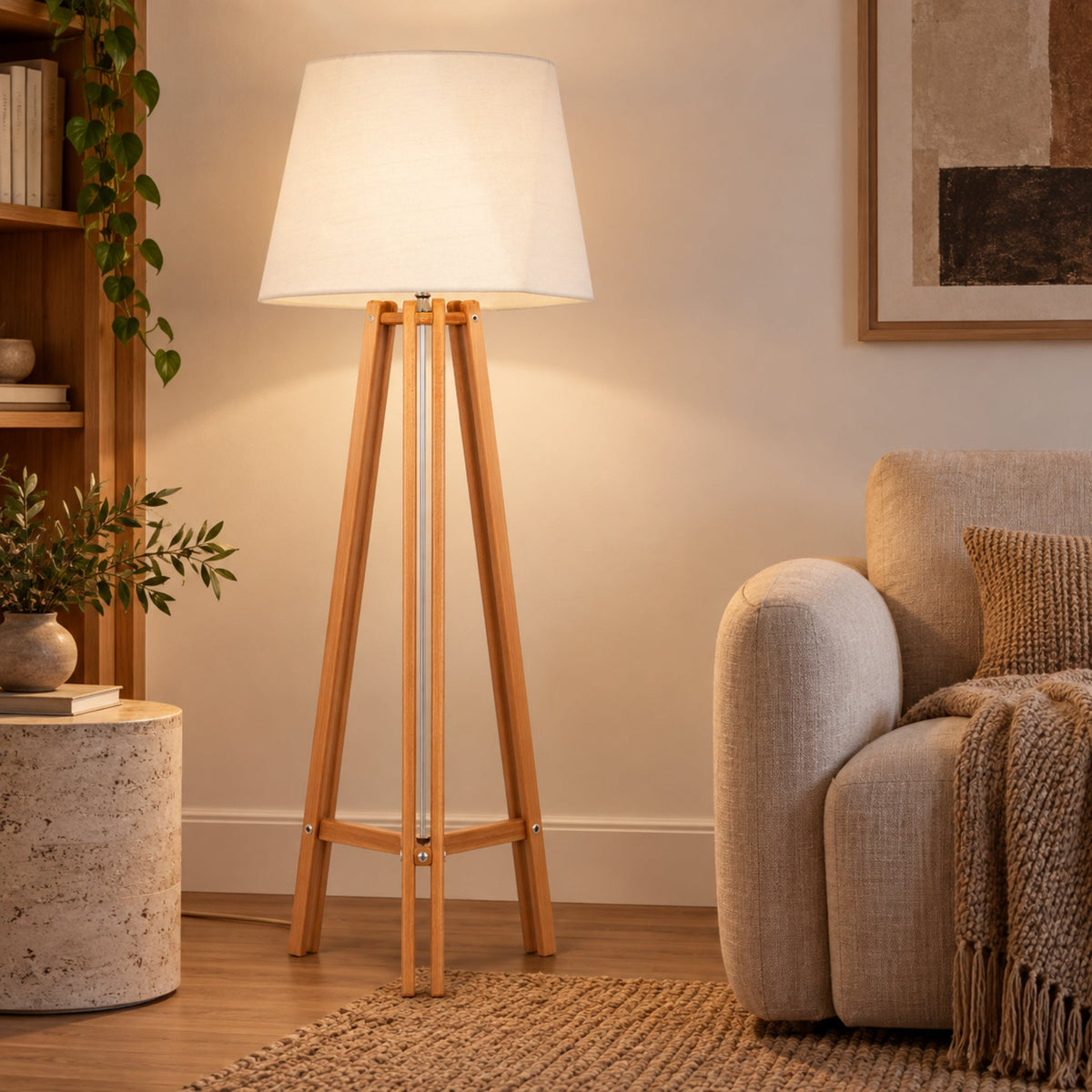 Modern Floor Lamp 062 styled in an interior