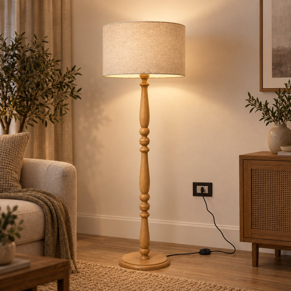 Modern Floor Lamp 070 styled in an interior