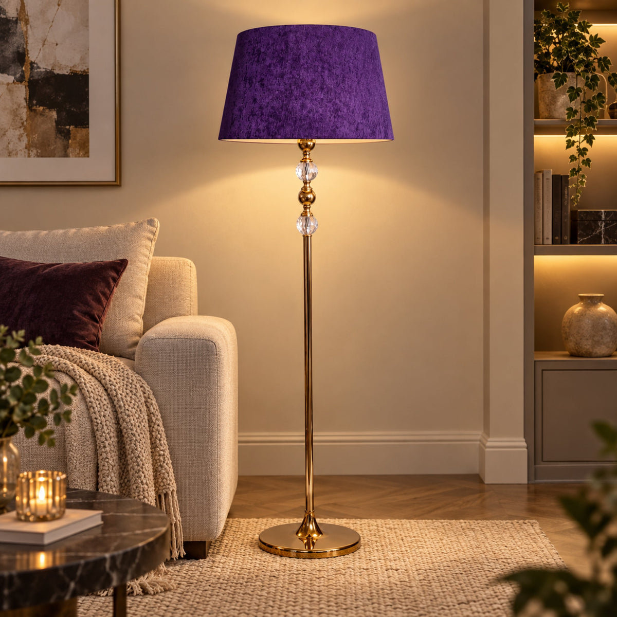 Modern Floor Lamp 087 styled in an interior