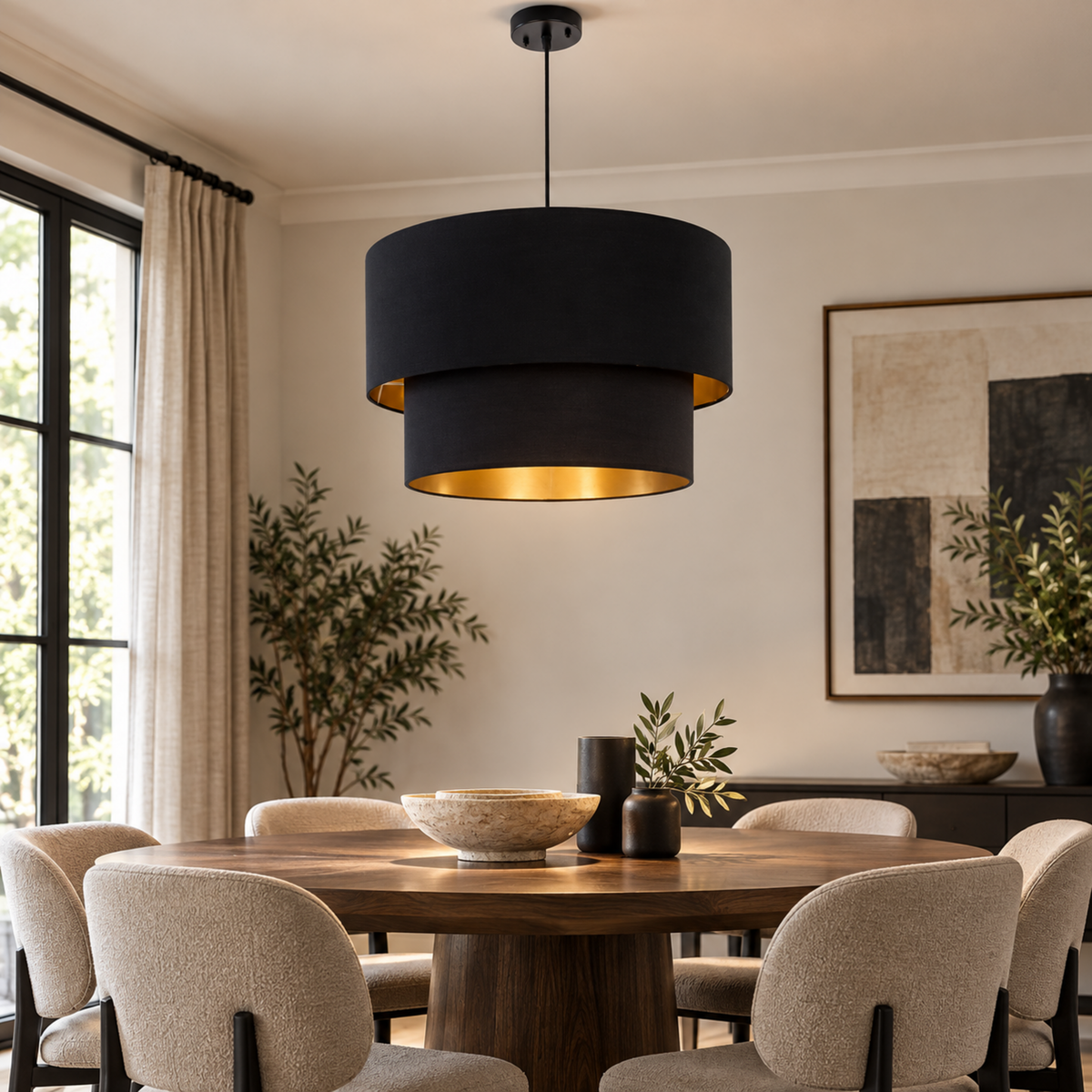 Modern Ceiling Lamp 004 styled in an interior