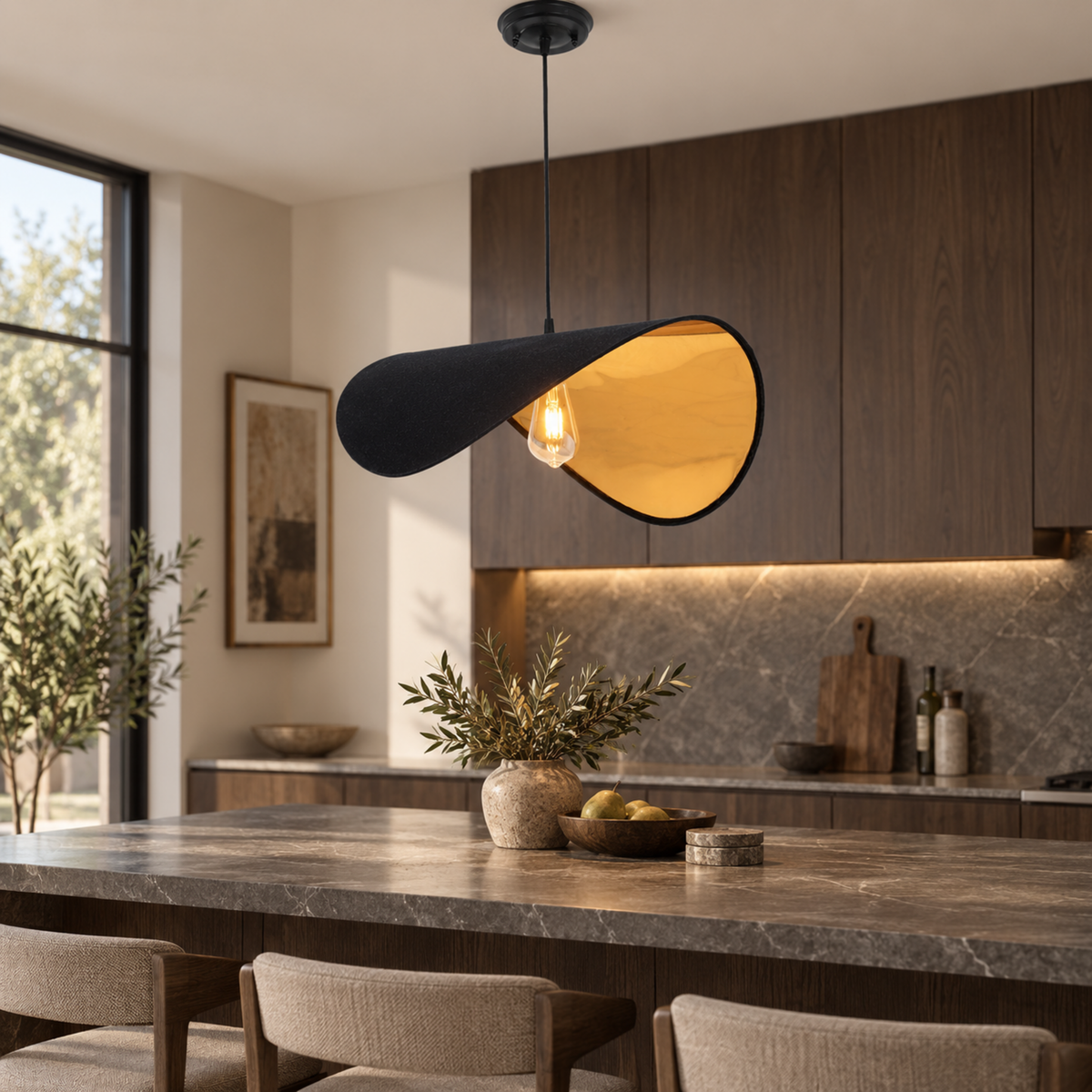 Modern Ceiling Lamp 080 styled in an interior