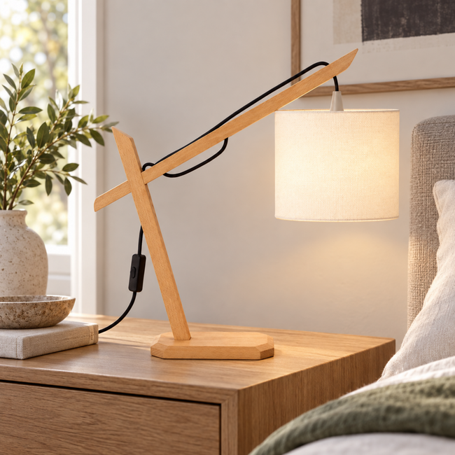 Modern Table Lamp 514 styled in an interior