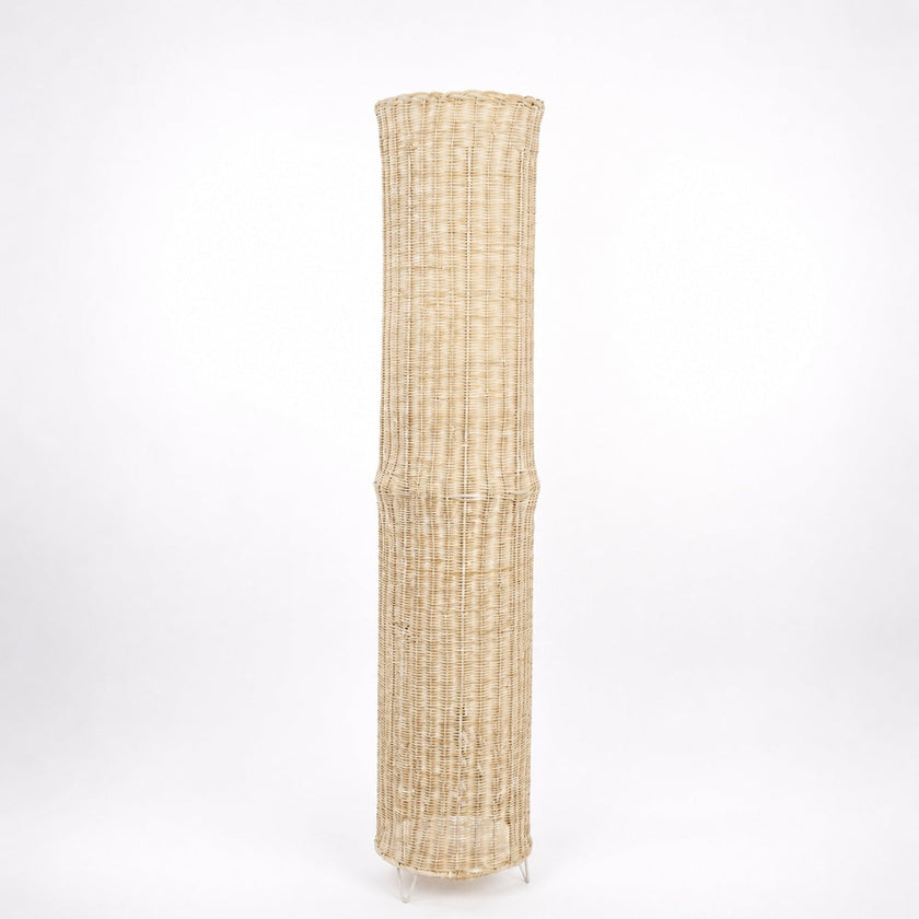 Bamboo Boho Floor Lamp 005, handmade boho floor lamp – product view 7