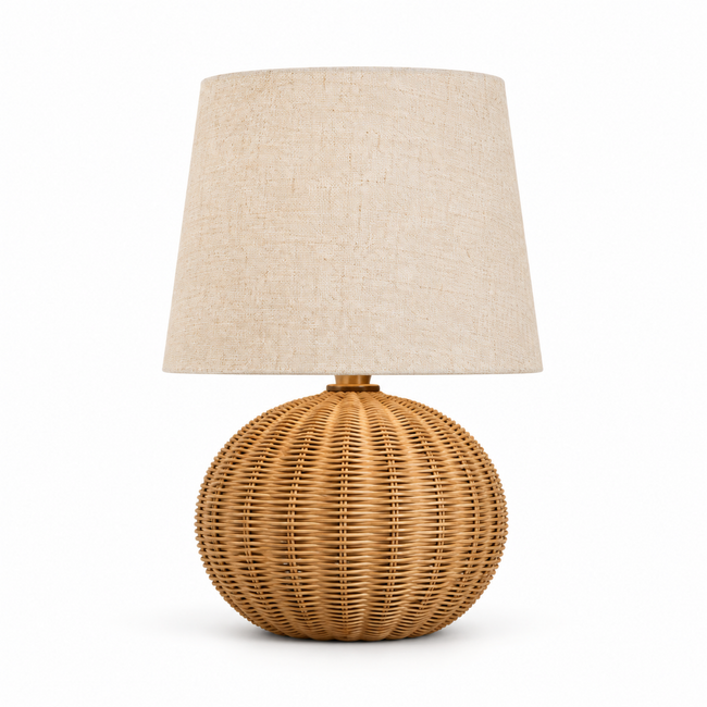 Bamboo Boho Table Lamp 003 on a white background