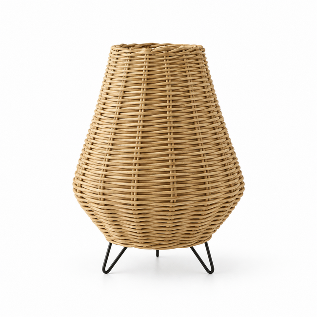 Bamboo Boho Table Lamp 005 on a white background