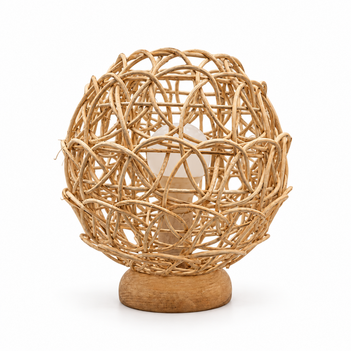 Bamboo Boho Table Lamp 009 on a white background