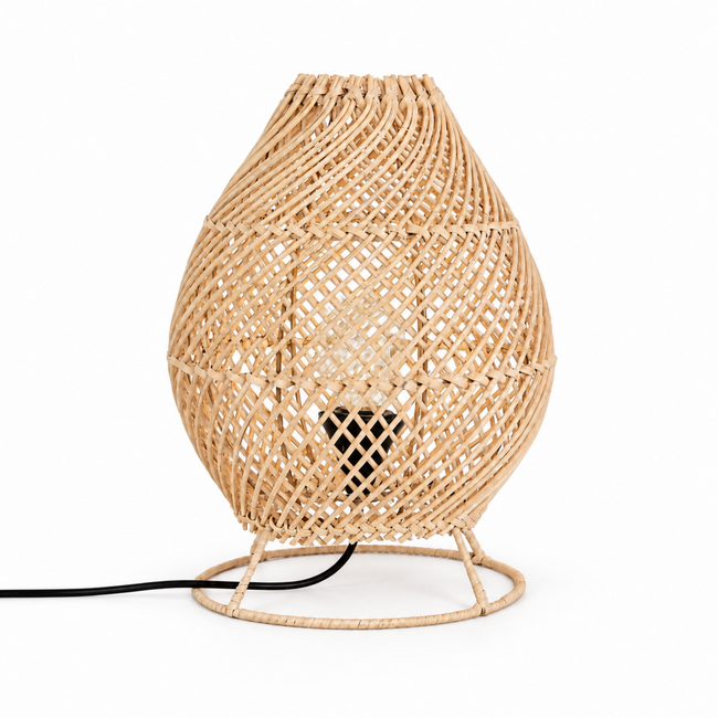 Bamboo Boho Table Lamp 010 on a white background