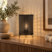 Rattan Boho Table Lamp 016 styled in an interior