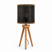 Rattan Boho Table Lamp 020 on a white background