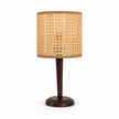 Rattan Boho Table Lamp 028 on a white background