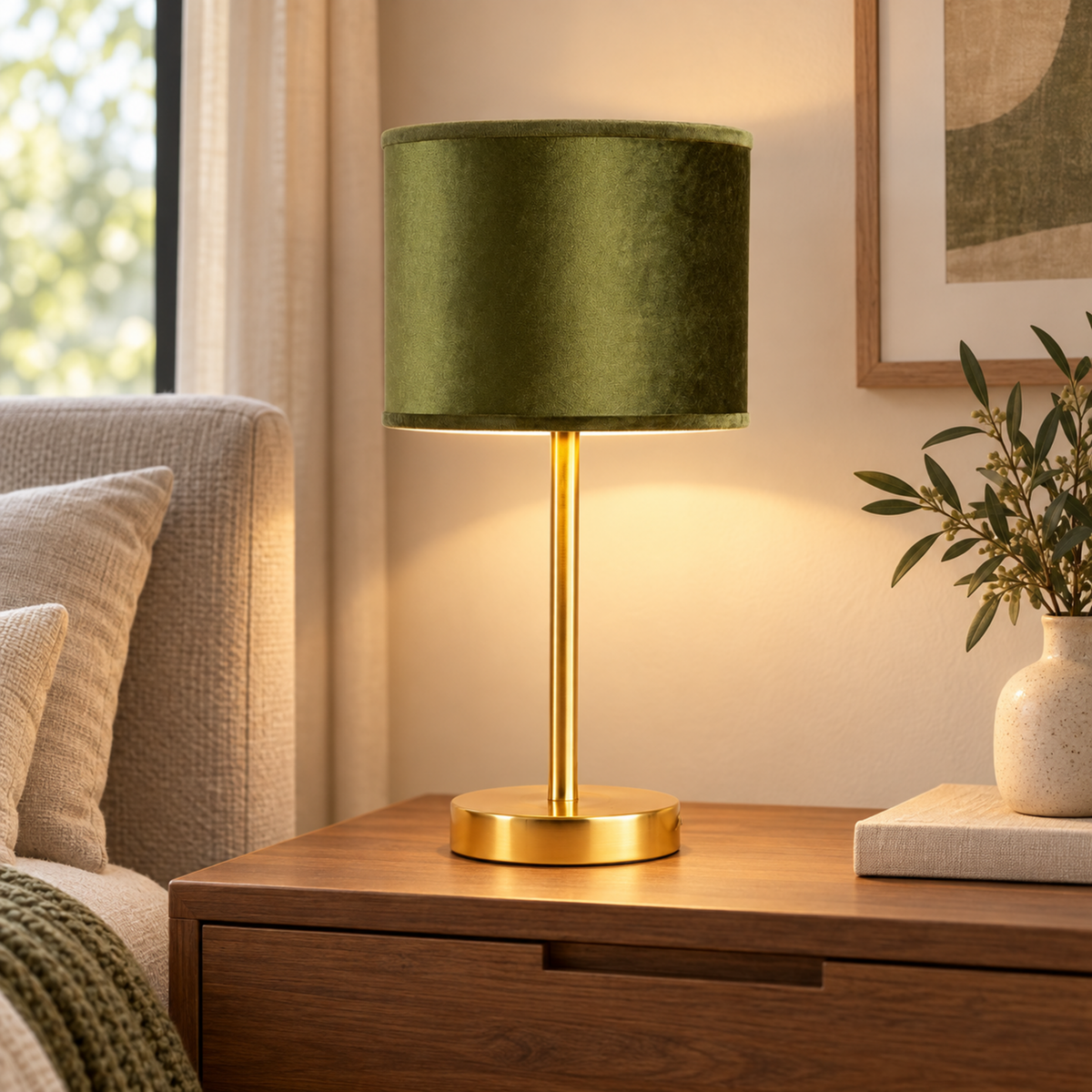 Modern Table Lamp 195 styled in an interior