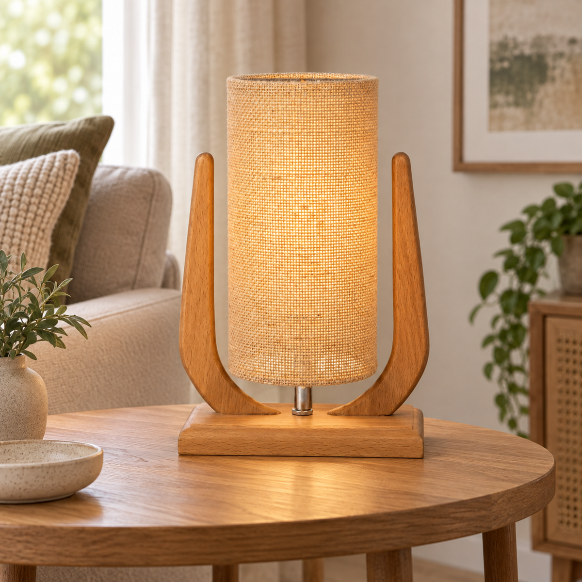 Modern Table Lamp 448 styled in an interior