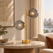 Modern Globe Table Lamp 018 styled in an interior